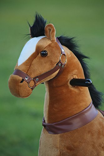 Medallion Genuine My Pony Ride On Real Walking Horse for Children 3 to 6 Years Old or Up to 65 Pounds (Color Small Brown Horse) for Boys and Girls