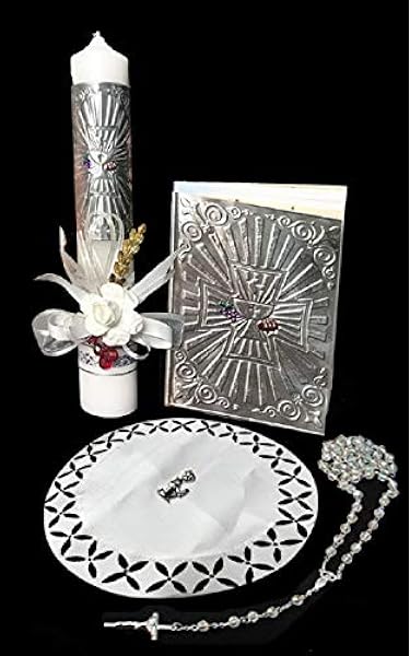 first communion candle set girl