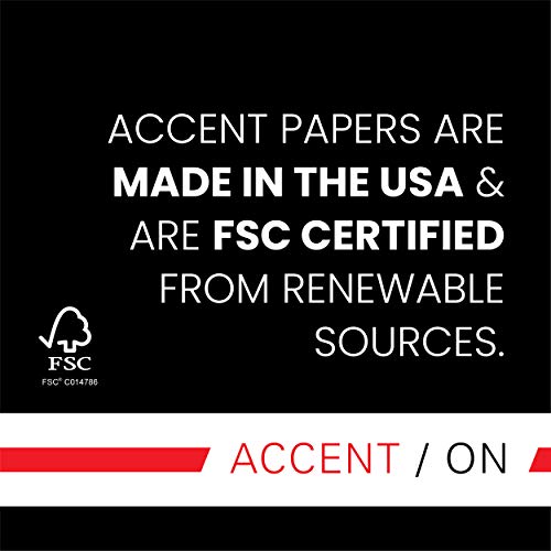 Accent Opaque White 8.5” x 11” Cardstock Paper, 80lb, 216gsm 250 Sheets (1 Ream) Premium