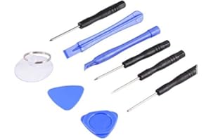 Deal Maniac 9in1 Screwdriver Tool Kit Repair Opening Pry Tools Set compatible with iPhone X/XR/XS/MAX / 8 / 7p / 7 /SE / 6s / 6s Plus / 6/6 Plus / 5S / 5 / 4S / 4 / 3G / iPod Touch