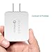 dodocool Quick Charge 3.0, 18W USB Wall Charger [Qualcomm Certified] for Galaxy S7/S6/Edge Nexus 6p LG G5