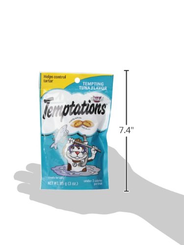 TEMPTATIONS Classic Treats for Cats Tempting Tuna Flavor 3 Ounces (Pack of 12)