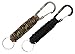The Friendly Swede (TM) Bundle of 2 Premium 350 lb Paracord Keychains/Key Rings with Carabiners in Retail Packaging - Lifetime Warranty (Army Green Camo + Black)