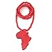 Baoyi Jewelry New Africa Map Wooden Hip-hop Wooden Pendant Piece Wood Bead Chain Good Wood Style for Men