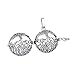 Sromay 5Pcs Antique Silver Diffuser Locket Aromatherapy Essential Oil Tree of Life Cage Locket Pendant with Lava Beads