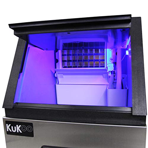 Eiswürfel-bereiter Maschine, Eiscrusher, Maschine aus Edelstahl, Geschäftliche Maschine, Ideal für Restaurants, Cafés… – Bild 6