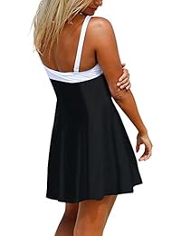 Luvamia Traje de baño de una pieza con lazo para dama