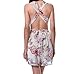 Moxeay Different style Cross/Halter Straps Backless Sexy Jumpsuit Romper (S)