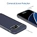 JETech Slim Fit Case for Samsung Galaxy S7 Edge 5.5-Inch, Thin Phone Cover with Shock-Absorption and Carbon Fiber Design (Blue)