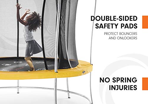 Vuly Lift Trampoline with Double-Sided Safety Pads, Extra-Tall Enclosure, and Self-Closing Door (Multiple - Thumbnail 3