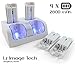 LZ™ Charging Dock + 4 x Battery for Nitendo Wii Remotes - White