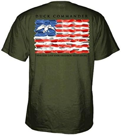 Duck Commander Flag Short Sleeve T-Shirt, X-Large