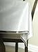 BERRNOUR HOME Essential Heavy-Duty Clear Plastic Tablecloth with White Sewn Edges -