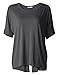 Kalvon-Fu Women's Round Neck Casual Loose Short Sleeve Tees Tops Blouse T-shirt