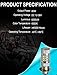 H6M LED Headlight Bulb for Yamaha YFM250 350 450 660 700 Rhino Raptor Banshee Headlamp Blubs