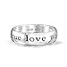Bling Jewelry Mantra Sentimental Words True Love Waits Purity Promise Ring Band for Teen 925 Sterling Silver