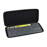 Hermitshell Hard EVA Travel Nylon Case fits Logitech K400 920-007119 Plus Wireless Touch Keyboard