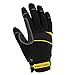 Youngstown Glove General Utility Plus Work Mechanic Gloves- Heavy Duty, Durable, Washable - Black