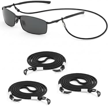 La LOOP« Black Stretch Cord Eyeglass Necklace - Never Lose Your