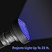 Black Light UV Flashlight 100 LED Blacklight Premium Handheld Ultraviolet Pet Dog and Cat Urine Stain Finder Detects Human Fluids, Counterfeit Money, Bed Bugs Scorpions & Leaks - Arf Pets