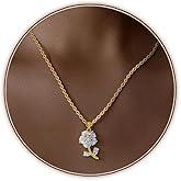Fydesta 14K Gold Plated | 14K Platinum Plated Necklace for Women Pendant Necklace with Sparkling Cubic Zirconia Fashion Jewelry