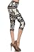 Leggings Depot Capri Printed Leggings Batch2 Plus Size 12-24 Oriental Elephant