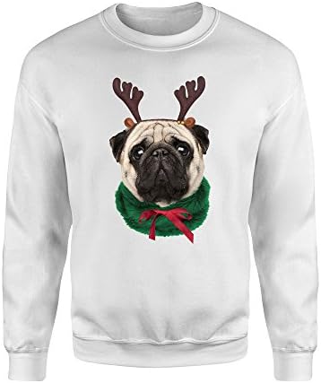 Pug Funny Christmas Sweatshirt, Christmas gift, ugly Xmas Sweater, Merry Christmas, Christmas Jumper