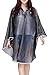 Vcansion Women's Lightweight Packable Poncho Wind Hooded Raincoat Coat Grey L-XL