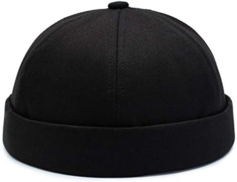 Solid Color Brimless Docker Caps Summer Rolled Cuffed Beanie Skullcap Sailor Hat
