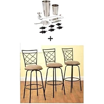 mainstays adjustable height barstool