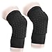 AceList 2 Packs (1 Pair) Protective Compression Wear - Men & Women Basketball Brace Support - Best to Immobilize, Strap & Wrap Knee for Volleyball, Football- Short Type - Medium Size - Black