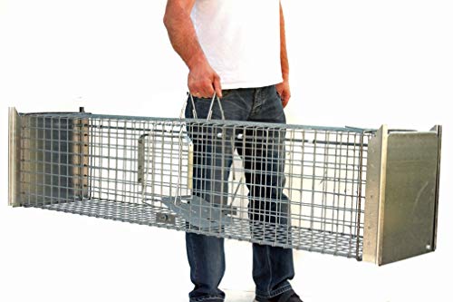 Holtaz Super Starke Falle Marderfalle Katzenfalle Fuchsfalle Biberfalle Tierfalle Kastenfalle Drahtfalle 2 türen, Größe… – Bild 4