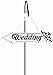 Lillian Rose Wedding Arrow Direction Double Sided Sign, 18-Inch by 5.25-Inch