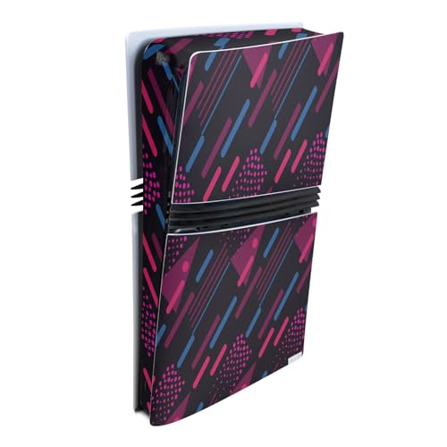 Gaming Skin Compatible with Sony PlayStation 5 PS5 Pro Console - Magenta Rain -…
