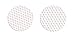 Sparks 50mm Perforated Steel Mesh Replacement Lenses for Steampunk Goggles (Pair)