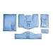 Core Products Blue Cover Comfort Packs Tri-Sectional Hot Cold Pack