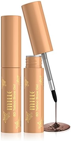 Mille 6D Tattoo Tint Brow Gel Waterproof Long Lasting (Light Brown)