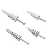 Hilitchi 160-Pieces Large/Small Zinc Plastic Self Drilling Drywall Hollow-Wall Anchor Assortment Kit