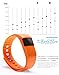 Vahulawa Fitness Tracker TW64 Smart Watch Bluetooth Watch Bracelet Smart band Calorie Counter Wireless Pedometer Sport Activity Tracker For iPhone Samsung Android IOS Phone (Orange)