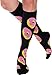 LISH Fun Running Compression Socks - Graduated 15-25mmHG Colorful Knee High Sport Socks for Men and Women (Donut, S/M)