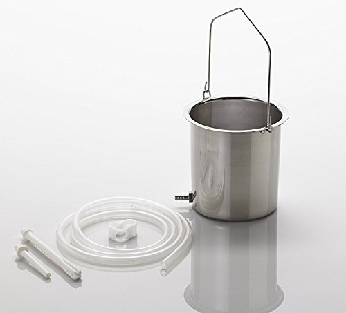 Enema Kit / 1.5 Qt. Stainless Steel Enema Bucket/Silicone/Chosen by Gerson Institute/Free Check Flow Valve Enema Kit / 1.5 Qt. Stainless Steel Enema Bucket/Silicone/Chosen by Gerson Institute/Free Check Flow Valve