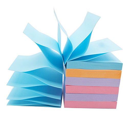Pop Up Sticky Notes Self Stick Notes 3x3 inch 100Sheets/Pad 6 Pads/Pack 600 Sheets Total Individual Package (02-Improved Quality Version) - Thumbnail 5