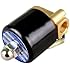 RioRand DC 12V 1/4 Inch Electric Solenoid Valve for Air Water / High Quality Replacement Brass Valve for Use with Pipelines in Water, Air and Diesel Applications
