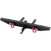 INJORA RC Rear Bumper with RC Metal Trailer Hitch for 1/10 TRX-4 TRX4 Car
