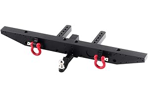 INJORA RC Rear Bumper with RC Metal Trailer Hitch for 1/10 TRX-4 TRX4 Car