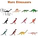 88Pcs Kids Dinosaur Toy Kit Including Assorted Mini Figures, Stamps, Masks, Dinosaur Eggs, Sticker Tattoos and More for Dinosaur Party Supplies