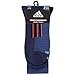 adidas Men's Cushioned X 2 Crew Socks (2-Pair), Denim Blue/Collegiate Navy/Energy Red/Black, Large