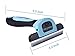 CosyFam Dog Brush Cat Brush De Shedding Brush Grooming Tool for Short to Long Haired Pets in Small Medium and Large Size (Blue)