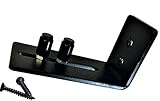Adjustable Channel Wall Mount Floor Guide Roller - Barn Door Hardware (Powder Coated Black) by American Home Supply