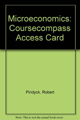 Microeconomics: Coursecompass Access Card 0536615284 Book Cover